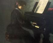 Elizabeth at the Piano - 托马斯·伊肯斯